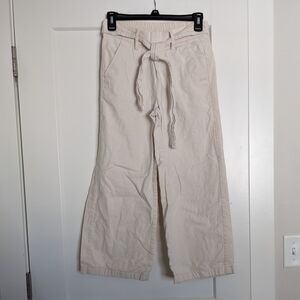 J. Crew Men's Cream Chinos with Drawstring Waist